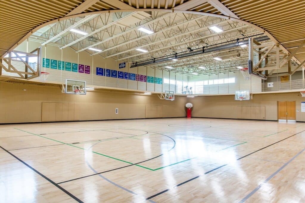 Southwest_Large Gymnasium with Basketball Nets